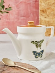 Portmeirion White Botanic Garden Harmony Teapot - Image 1 of 6