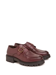Celtic & Co. Red Chunky Monk Shoes - Image 3 of 6