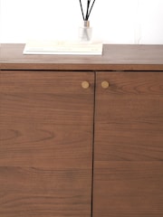 Pacific Dark Ash Retro Wood 3 Door Sideboard - Image 5 of 7