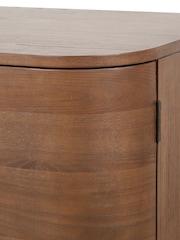 Pacific Dark Ash Retro Wood 3 Door Sideboard - Image 7 of 7