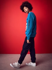 Blue Santa Christmas Sweatshirt (3-16yrs) - Image 2 of 7