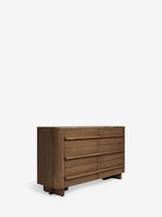 Dark Natural Aviano N. Premium Oak Veneer 6 Drawer Chest - Image 7 of 9