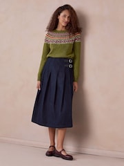 Celtic & Co. Blue Midi Denim Kilt - Image 3 of 8