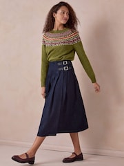 Celtic & Co. Blue Midi Denim Kilt - Image 4 of 8