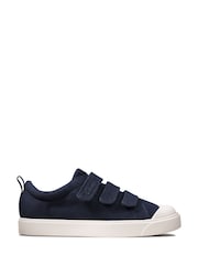 Clarks Blue City Vibe Canvas Shoes - Image 1 of 7