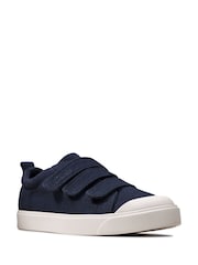 Clarks Blue City Vibe Canvas Shoes - Image 3 of 7