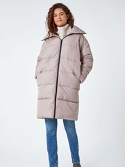 Roman Natural Funnel Neck Longline Puffer Coat - Image 2 of 5