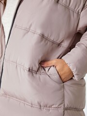 Roman Natural Funnel Neck Longline Puffer Coat - Image 5 of 5