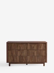 Dark Natural Arches 6 Drawer Wide Chest - Image 7 of 10