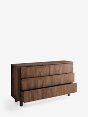 Dark Natural Arches 6 Drawer Wide Chest - Image 8 of 10