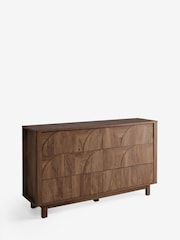Dark Natural Arches 6 Drawer Wide Chest - Image 9 of 10