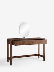 Dark Natural Arches 2 Drawer Console Dressing Table - Image 7 of 8