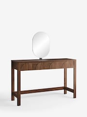 Dark Natural Arches 2 Drawer Console Dressing Table - Image 8 of 8