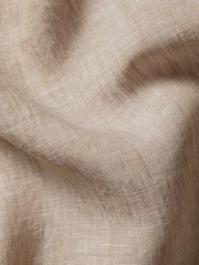 Charles Tyrwhitt Natural Plain Collarless Pure Linen Shirt - Image 6 of 6