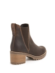 Celtic & Co. Brown Block Heel Chelsea Boots - Image 3 of 6