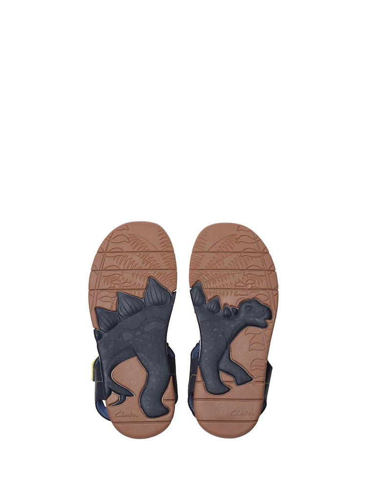 Clarks Blue Spiney Step Kids Sandals - Image 8 of 8