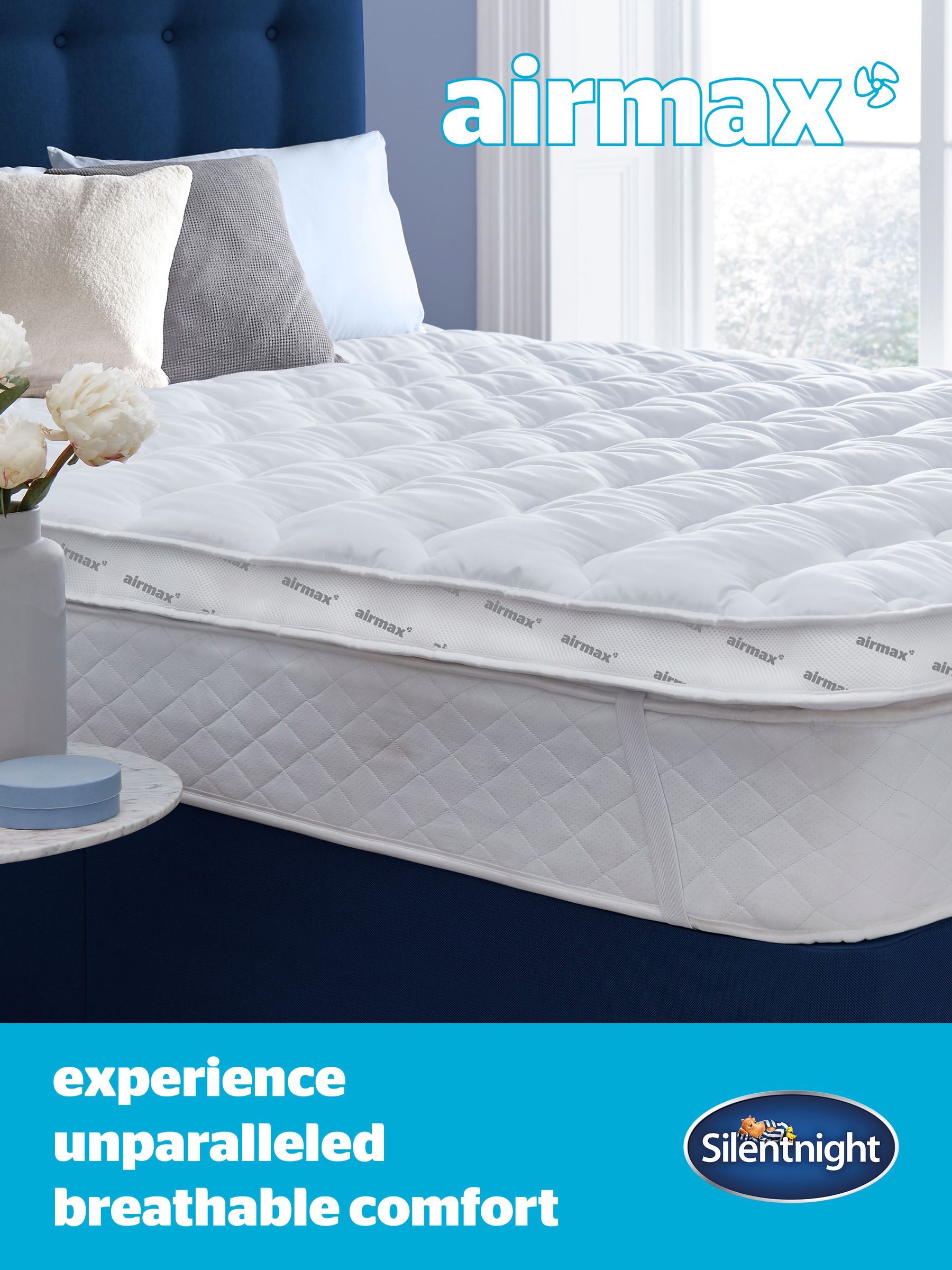 Silentnight airmax anti allergy mattress topper top