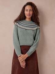 Celtic & Co. Ditsy Fair Isle Yoke Jumper - Imagen 2 de 8