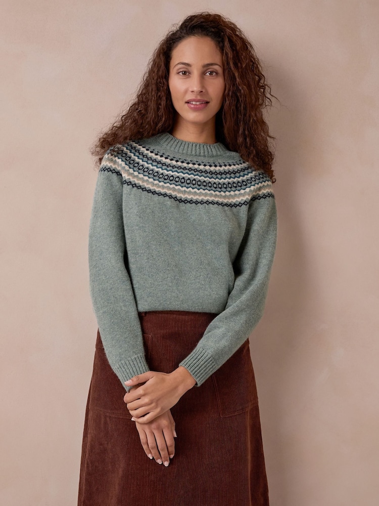 Celtic & Co. Ditsy Fair Isle Yoke Jumper - Imagen 2 de 8