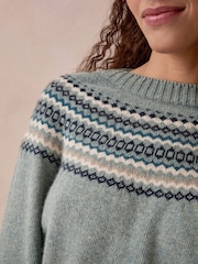 Celtic & Co. Ditsy Fair Isle Yoke Jumper - Imagen 3 de 8