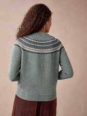 Celtic & Co. Ditsy Fair Isle Yoke Jumper - Imagen 4 de 8