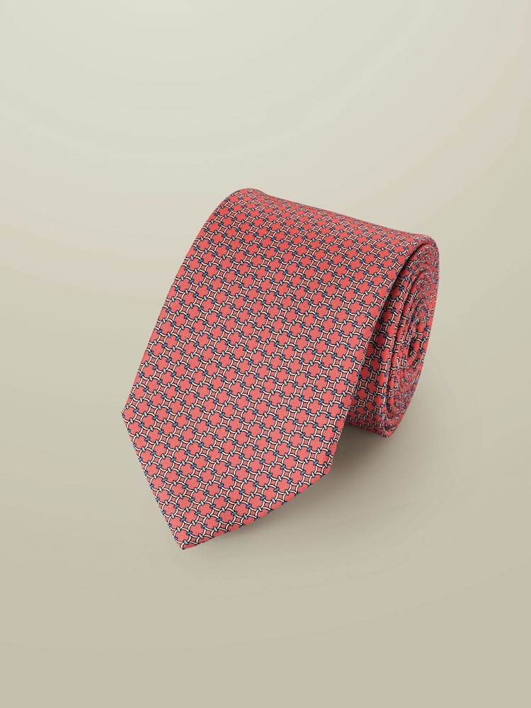 Charles Tyrwhitt Pink Silk Pint Tie - Image 1 of 2
