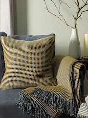 Furn Yellow Ronan Sherpa Waffle Fleece Throw - Image 1 of 2