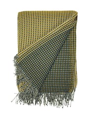 Furn Yellow Ronan Sherpa Waffle Fleece Throw - Image 2 of 2