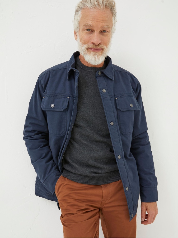 FatFace Blue Rutland Overshirt - Image 1 of 6