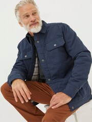 FatFace Blue Rutland Overshirt - Image 4 of 6