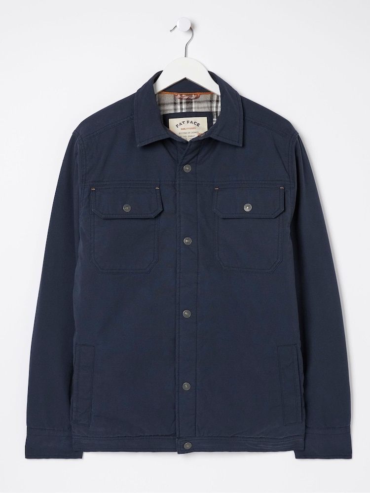 FatFace Blue Rutland Overshirt - Image 6 of 6