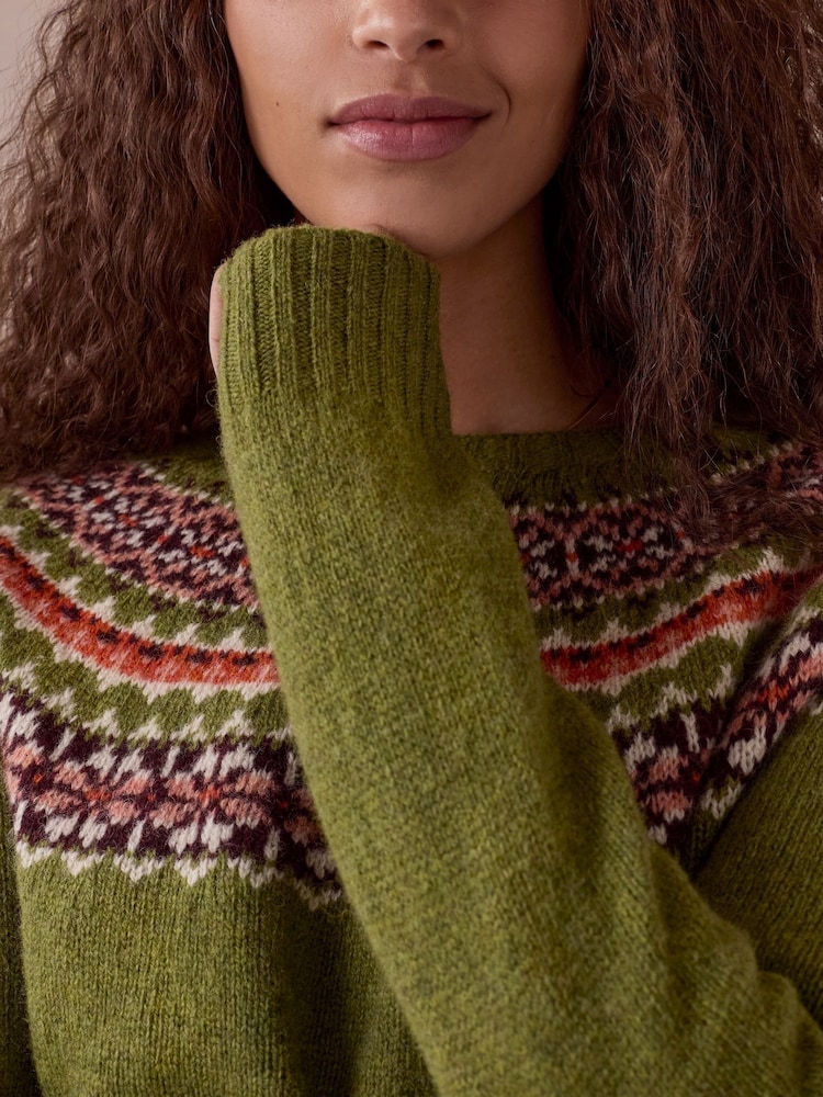 Celtic & Co. Green Harley Of Scotland Highlands Crew Neck Jumper - Image 2 of 8