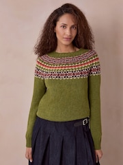 Celtic & Co. Green Harley Of Scotland Highlands Crew Neck Jumper - Image 3 of 8