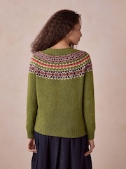 Celtic & Co. Green Harley Of Scotland Highlands Crew Neck Jumper - Image 4 of 8