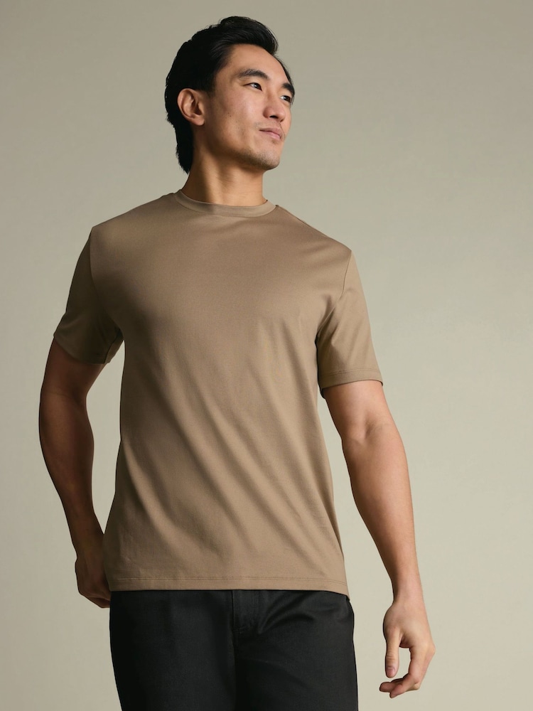 Charles Tyrwhitt Natural Short Sleeve T-Shirt - Image 1 of 6