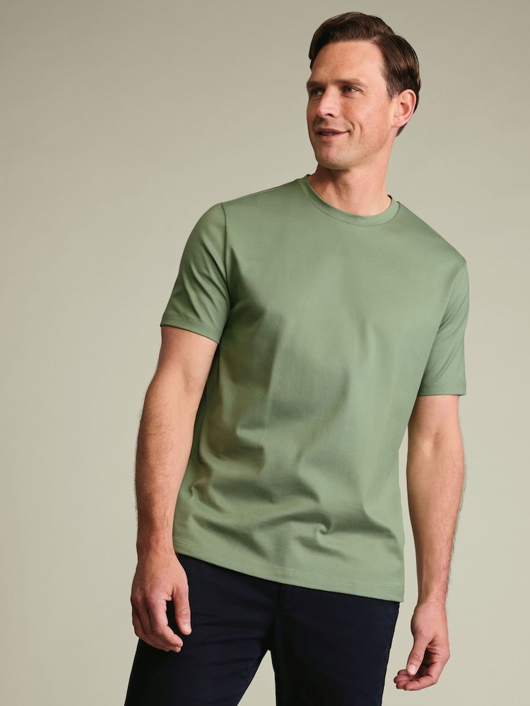 Charles Tyrwhitt Green Short Sleeve T-Shirt - Image 1 of 5