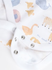 White Noahs Ark Baby Short Sleeve 100% Cotton Bodysuits 7 Pack - Image 14 of 15