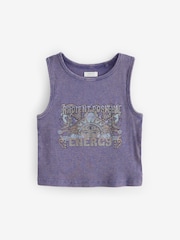 Purple Celestial Graphic Boxy Vest (3-16yrs) - Image 5 of 7