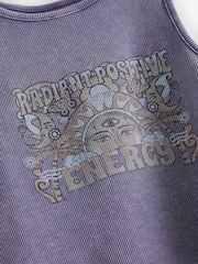Purple Celestial Graphic Boxy Vest (3-16yrs) - Image 7 of 7