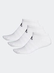 adidas White Adult Cushioned Low-Cut Socks 3 Pack - Image 1 of 2