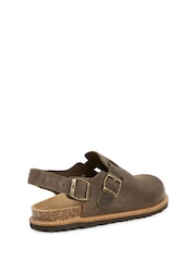 Celtic & Co. Brown Welt Sole Slingback Clogs - Image 5 of 7