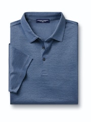 Charles Tyrwhitt Blue Pure Linen Polo Shirt - Image 3 of 5
