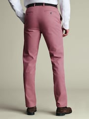 Charles Tyrwhitt Pink Ultimate Non-Iron Chino Trousers - Image 3 of 6