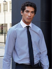 Savile Row Company Fine Twill Skinny Silk Black Tie - Image 2 of 4
