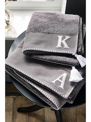 Grey Alphabet Bath Towel - Image 2 of 2