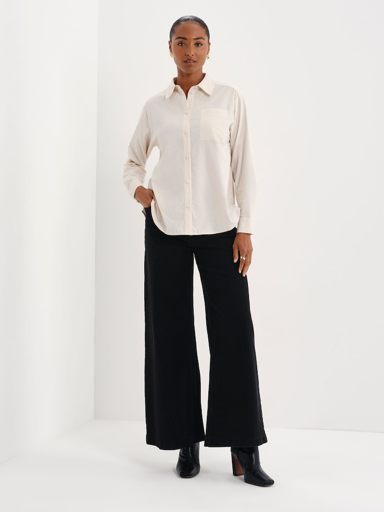 كريم - Finery Raquel Corduroy Long Sleeve Shirt - صورة 2 من 5 كريم - Finery Raquel Corduroy Long Sleeve Shirt - صورة 2 من 5