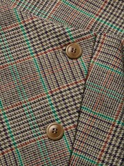 Celtic & Co. Brown Check Wrap Skirt - Image 7 of 10