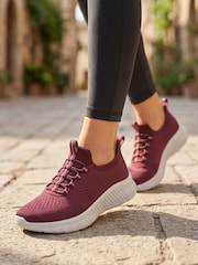 Rojo - Zapatillas deportivas Pavers Corte ancho Easy Step In con cordones elásticos - Imagen 1 de 6