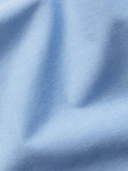 Charles Tyrwhitt Blue Plain Short Sleeve Button Down Stretch Washed Oxford Shirt - Image 6 of 6