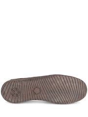 Pavers Brown Memory Foam Leather Slip On Trainers - Image 6 of 6